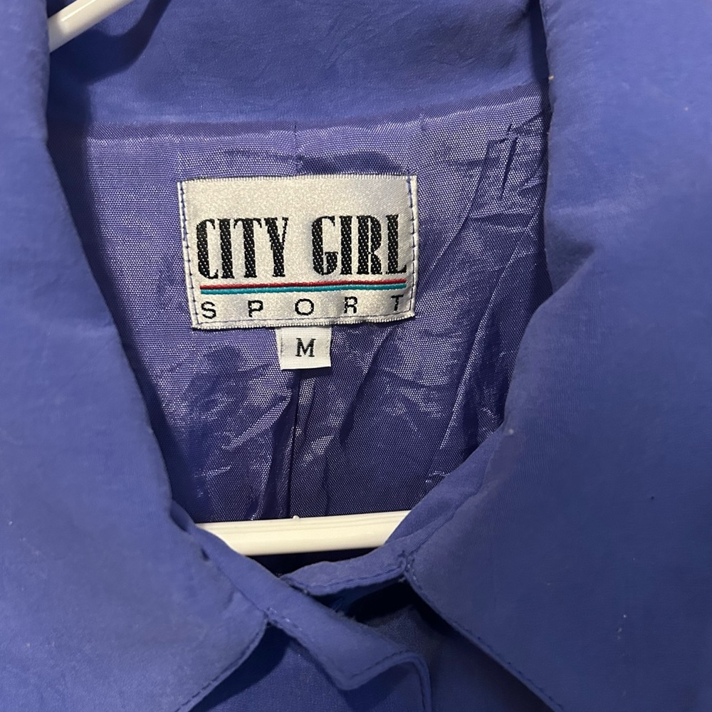 City Girl Vibrant Purple Blazer, Vest, Blouse, Pant, and Skirt set w/ belt - Picture 12 of 12